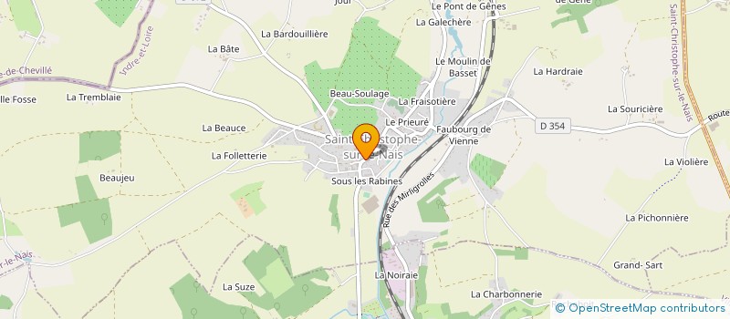 localisation de l'entreprise MONSIEUR BENJAMIN LEFEVRE  SAINT-CHRISTOPHE-SUR-LE-NAIS