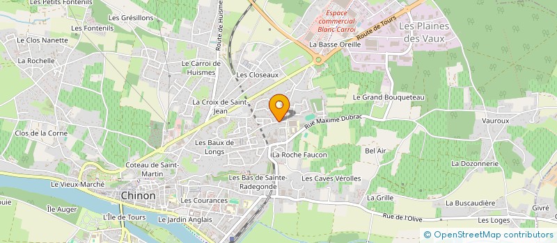 localisation de l'entreprise MONSIEUR BENJAMIN LEFEVRE  CHINON