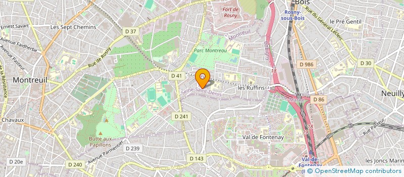 localisation de l'entreprise MONSIEUR BENJAMIN LEGRAND à MONTREUIL