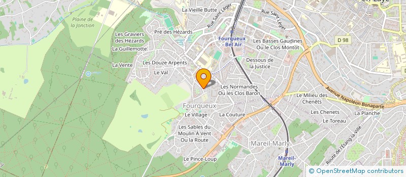 localisation de l'entreprise MONSIEUR BENJAMIN LENEUTRE  SAINT-GERMAIN-EN-LAYE