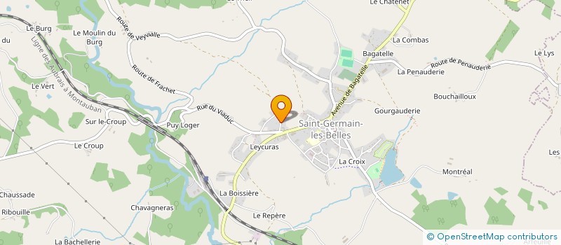 localisation de l'entreprise MONSIEUR BENJAMIN LEON  SAINT-GERMAIN-LES-BELLES