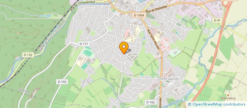 localisation de l'entreprise MONSIEUR BENJAMIN LEPERS  SAVERNE