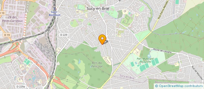 localisation de l'entreprise MONSIEUR BENJAMIN LEPERT  SUCY-EN-BRIE