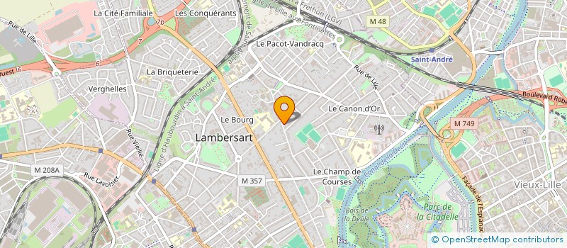 localisation de l'entreprise MONSIEUR BENJAMIN LEROUGE à LAMBERSART