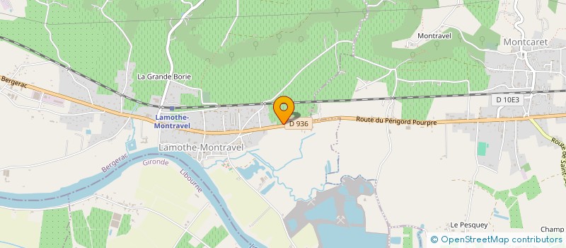 localisation de l'entreprise MONSIEUR BENJAMIN LEROUGE  LAMOTHE-MONTRAVEL