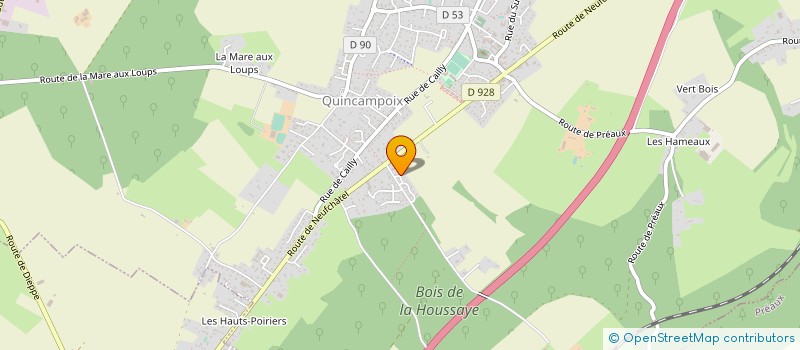 localisation de l'entreprise MONSIEUR BENJAMIN LEROUX  QUINCAMPOIX