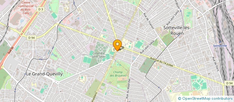 localisation de l'entreprise MONSIEUR BENJAMIN LEROY  SOTTEVILLE-LES-ROUEN