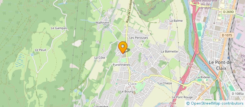localisation de l'entreprise MONSIEUR BENJAMIN LEVAS à VIF