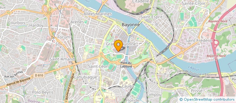 localisation de l'entreprise MONSIEUR BENJAMIN LHANDE  BAYONNE