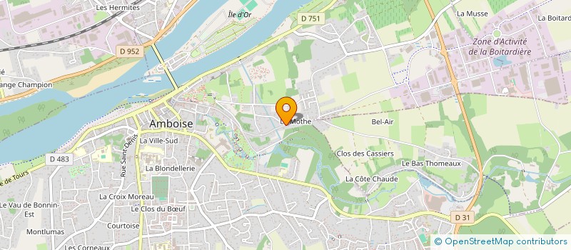 localisation de l'entreprise MONSIEUR BENJAMIN LHOMME  AMBOISE