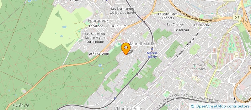 localisation de l'entreprise MONSIEUR BENJAMIN LIOUVILLE  MAREIL-MARLY