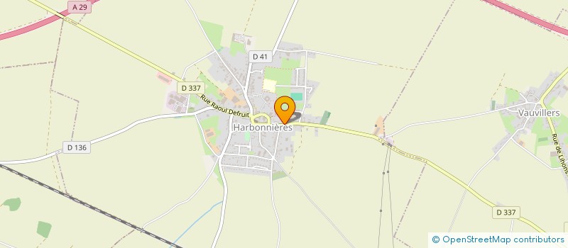 localisation de l'entreprise MONSIEUR BENJAMIN LOGET  HARBONNIERES