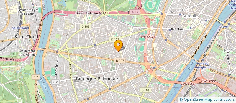localisation de l'entreprise MONSIEUR BENJAMIN LOISEAU à BOULOGNE-BILLANCOURT