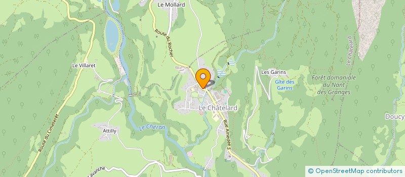 localisation de l'entreprise MONSIEUR BENJAMIN LOMBARD  LE CHATELARD