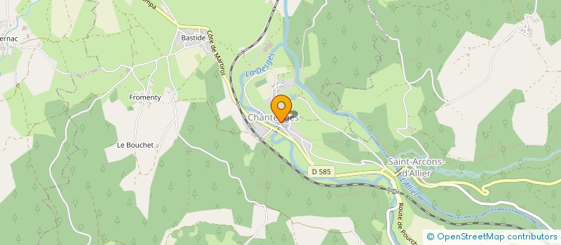 localisation de l'entreprise MONSIEUR BENJAMIN LONJON  MAZEYRAT D ALLIER