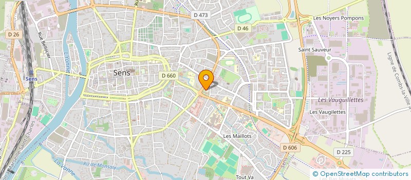 localisation de l'entreprise MONSIEUR BENJAMIN LOPEZ  SENS