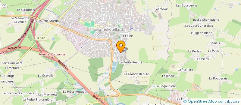 localisation de l'entreprise MONSIEUR BENJAMIN LORENZO  THORIGNE-FOUILLARD