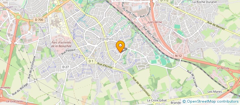 localisation de l'entreprise MONSIEUR BENJAMIN LORY  TREGUEUX