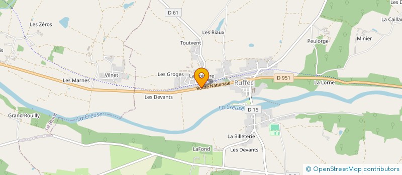 localisation de l'entreprise MONSIEUR BENJAMIN LUNEAU à RUFFEC