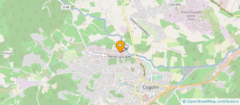 localisation de l'entreprise MONSIEUR BENJAMIN MACH à COGOLIN