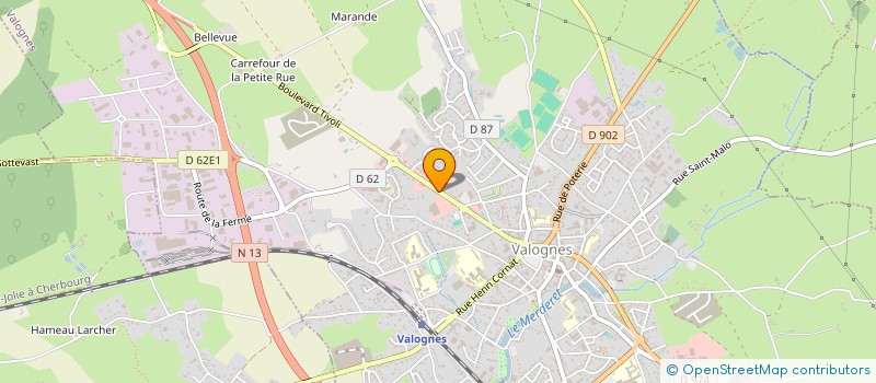 localisation de l'entreprise MONSIEUR BENJAMIN MACHE  VALOGNES