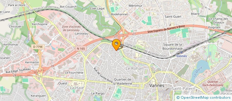 localisation de l'entreprise MONSIEUR BENJAMIN MADEC à VANNES