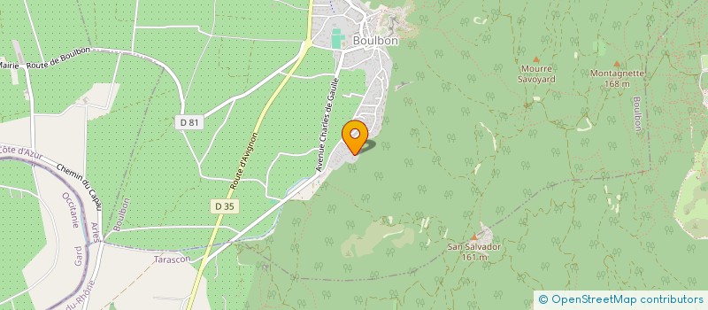 localisation de l'entreprise MONSIEUR BENJAMIN MADIER DE CHAMPVERMEIL  BOULBON