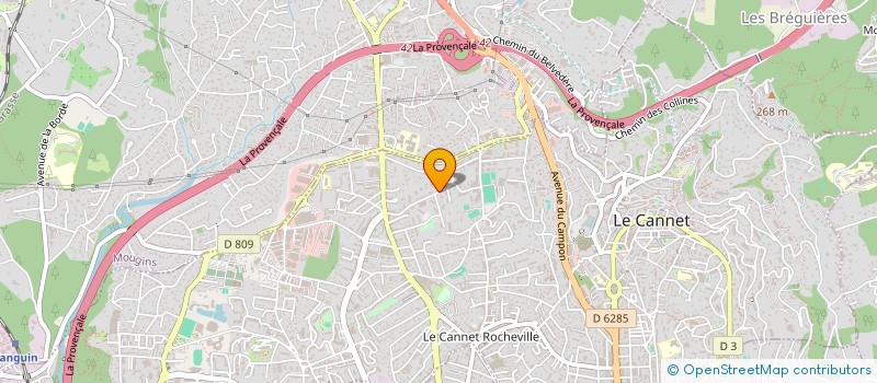 localisation de l'entreprise MONSIEUR BENJAMIN MAHE à LE CANNET