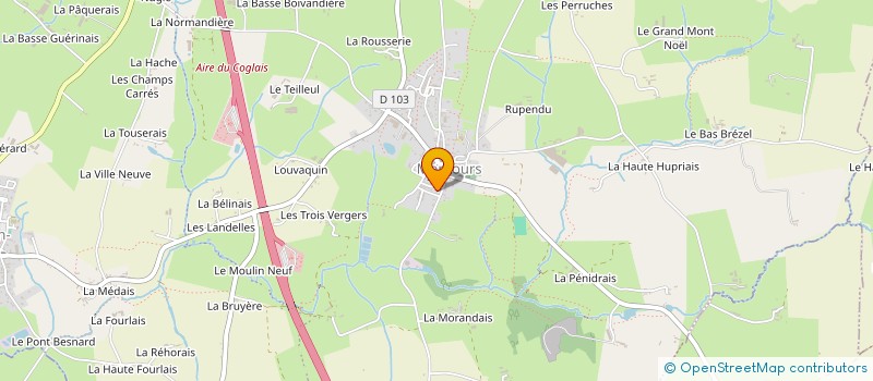 localisation de l'entreprise MONSIEUR BENJAMIN MAHOUDO  LES PORTES DU COGLAIS