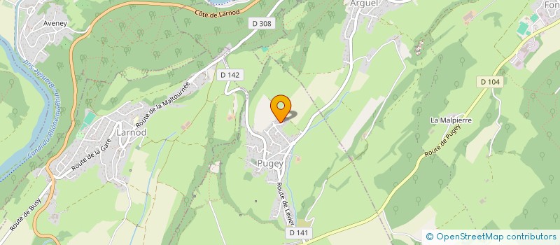 localisation de l'entreprise MONSIEUR BENJAMIN MALDINEY  PUGEY