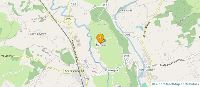 localisation de l'entreprise MONSIEUR BENJAMIN MAMALET  SAINT-VIANCE