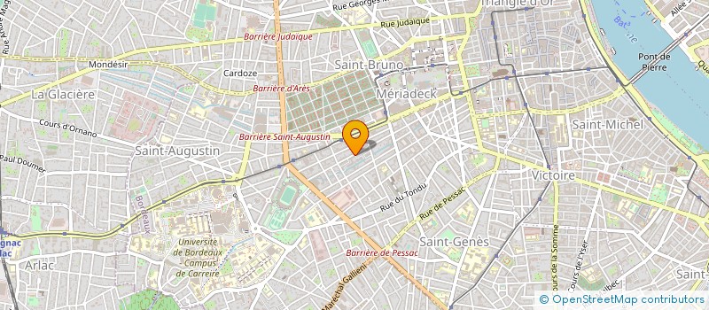 localisation de l'entreprise MONSIEUR BENJAMIN MANCEAU  BORDEAUX