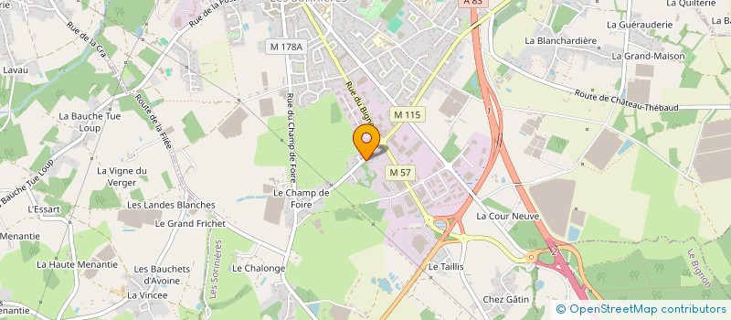 localisation de l'entreprise MONSIEUR BENJAMIN MANCEAU à LES SORINIERES
