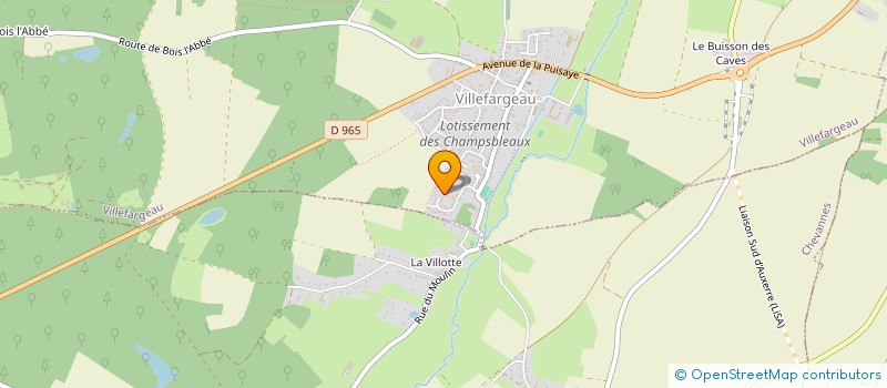 localisation de l'entreprise MONSIEUR BENJAMIN MANCINI  VILLEFARGEAU