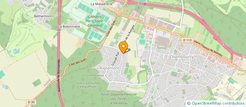 localisation de l'entreprise MONSIEUR BENJAMIN MARCHAL  AIGREMONT