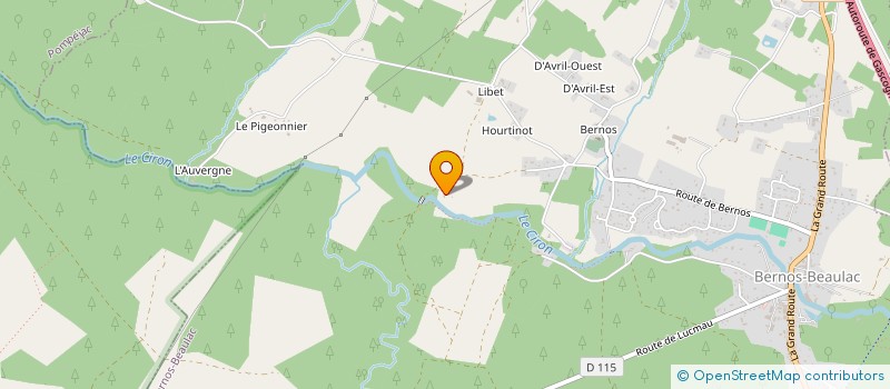 localisation de l'entreprise MONSIEUR BENJAMIN MARCHAND  BERNOS-BEAULAC