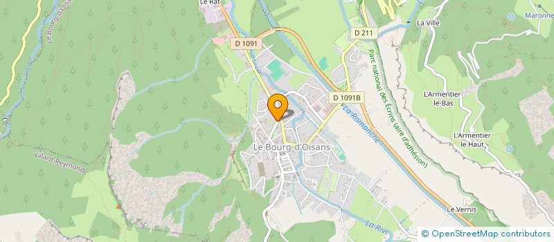 localisation de l'entreprise MONSIEUR BENJAMIN MARCHAND  LE BOURG-D'OISANS