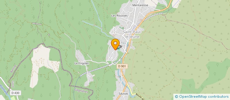 localisation de l'entreprise MONSIEUR BENJAMIN MARGOTTON  SAINT-PAUL-LE-JEUNE