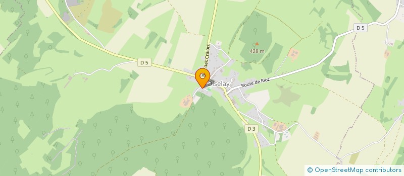 localisation de l'entreprise MONSIEUR BENJAMIN MARICHAL  OISELAY-ET-GRACHAUX