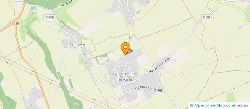 localisation de l'entreprise MONSIEUR BENJAMIN MARIN  GUEUTTEVILLE-LES-GRES