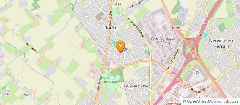 localisation de l'entreprise MONSIEUR BENJAMIN MARQUES  RONCQ