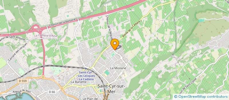 localisation de l'entreprise MONSIEUR BENJAMIN MARRALE à SAINT-CYR-SUR-MER