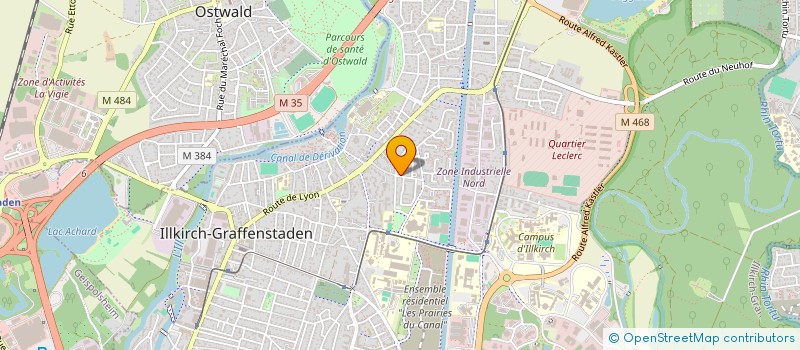 localisation de l'entreprise MONSIEUR BENJAMIN MARTIN  ILLKIRCH-GRAFFENSTADEN