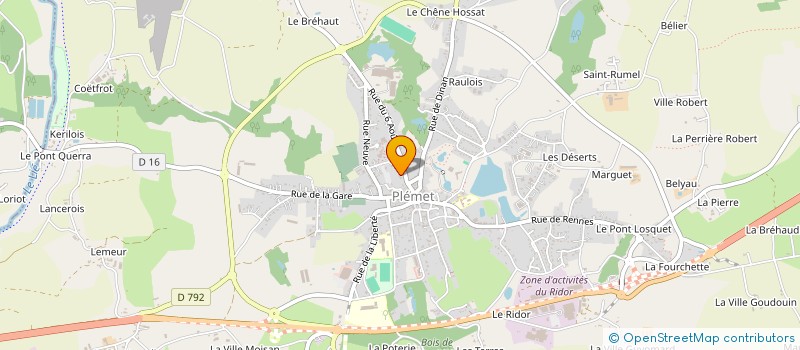 localisation de l'entreprise MONSIEUR BENJAMIN MARTIN  PLEMET