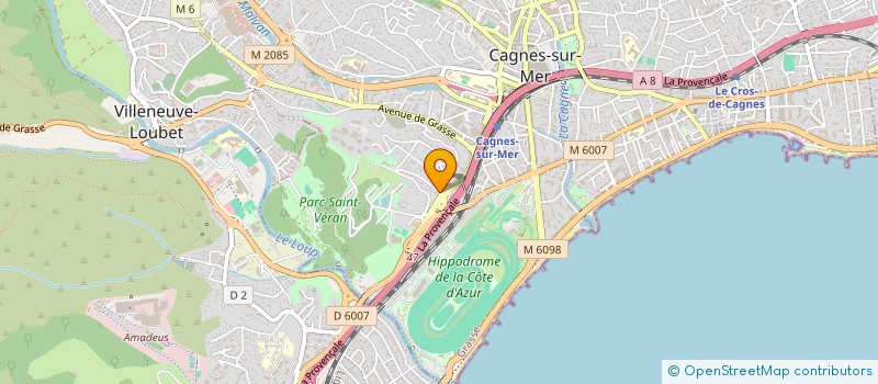 localisation de l'entreprise MONSIEUR BENJAMIN MARTINEZ  CAGNES-SUR-MER