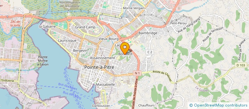 localisation de l'entreprise MONSIEUR BENJAMIN MARTINI  LES ABYMES