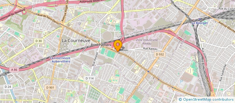 localisation de l'entreprise MONSIEUR BENJAMIN MARTY à LA COURNEUVE