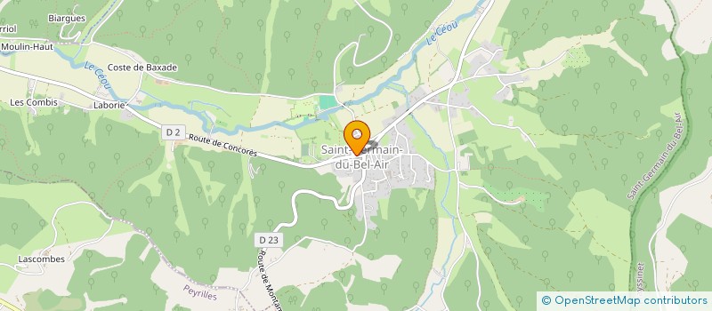 localisation de l'entreprise MONSIEUR BENJAMIN MARTY  SAINT-GERMAIN-DU-BEL-AIR