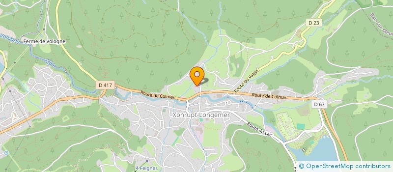 localisation de l'entreprise MONSIEUR BENJAMIN MATHIEU  XONRUPT-LONGEMER