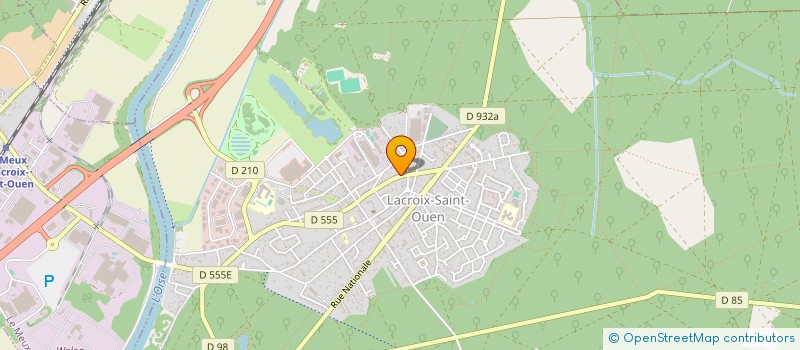 localisation de l'entreprise MONSIEUR BENJAMIN MATHIEU  LACROIX-SAINT-OUEN